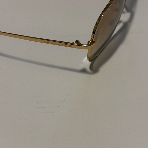 Michael Kors Rodinara Gold Aviator Sunglasses with Brown Tint main image 14